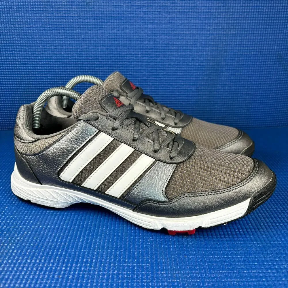🔴 ADIDAS TECH RESPONSE 4.0 Men`s Size 9 Grey White Athletic Golf Shoes F33551